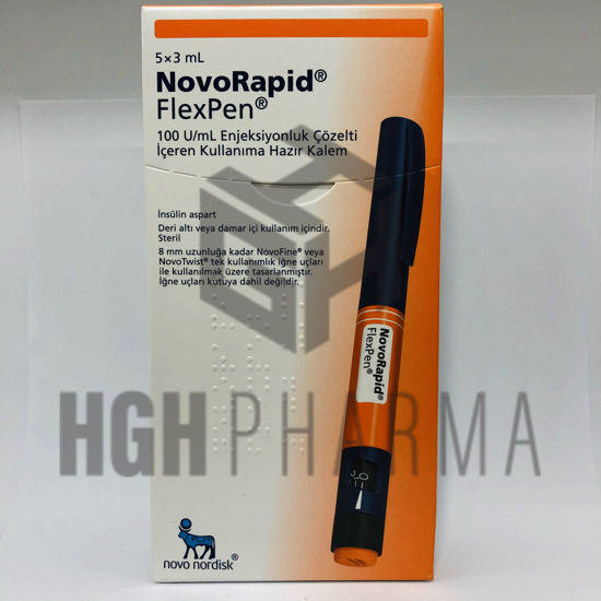 NovoRapid FlexPen 100IU 3ml-5 Pens