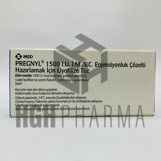 Pregnyl 1500 IU 3 Amp